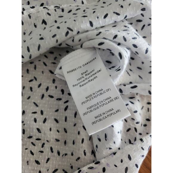 Anthropologie Hutch Ruffle Double V Neckline Smocked Sleeve Medium - Picture 9 of 11